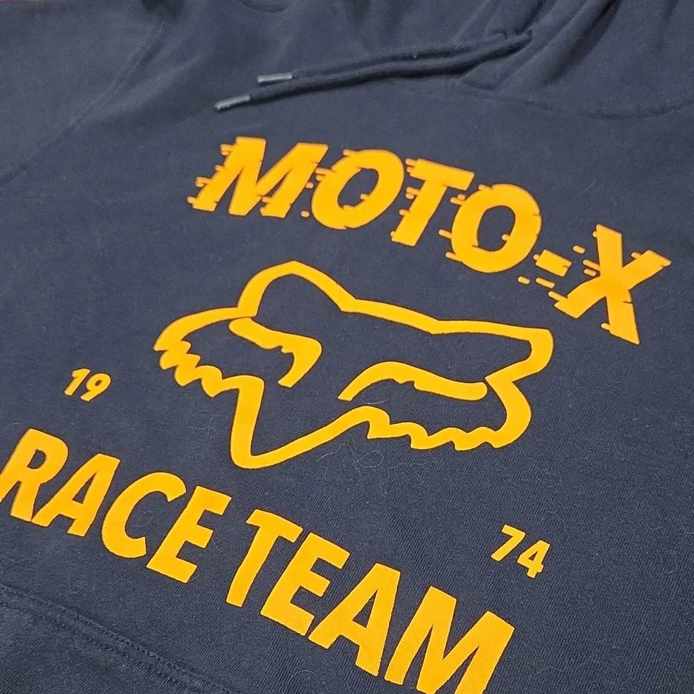 Fox Moto-X Race Team Navy Sweatshirt Hoodie - Picture 2 of 6